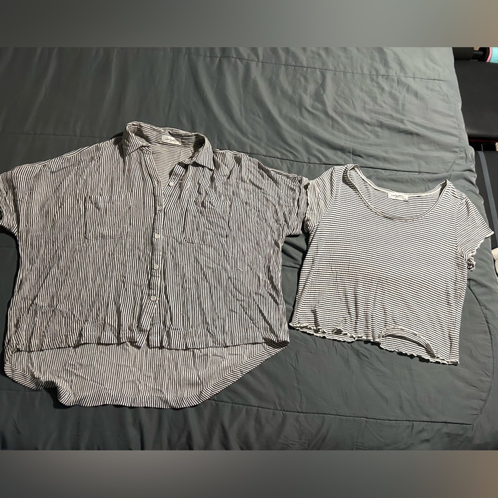Lot of 2 - CJLA striped tops